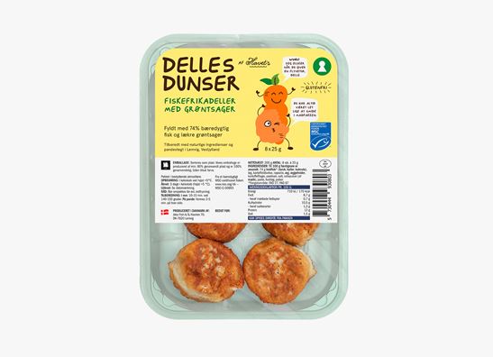 Kids Theme Fish Cakes With Vegetables 8x25g
